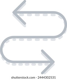 Arrow icon symbol vector image with color for element design