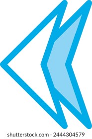 Símbolo de flecha Imagen de Vector con color para el diseño de elementos