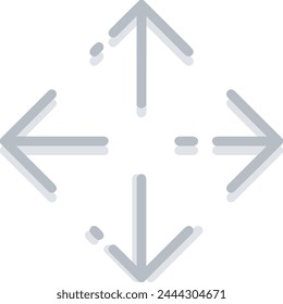 Arrow icon symbol vector image with color for element design