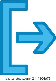 Símbolo de flecha Imagen de Vector con color para el diseño de elementos