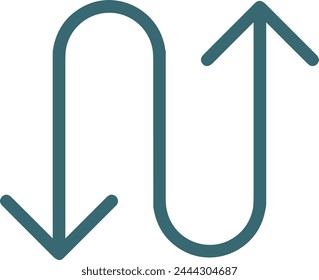 Arrow icon symbol vector image with color for element design
