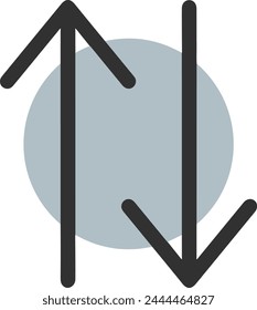 Pfeilsymbol Symbol Vektorgrafik Bild mit Farbe für Elementdesign