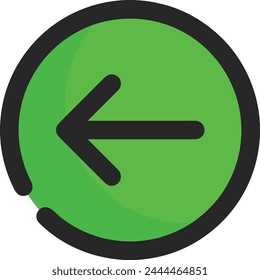 Arrow icon symbol vector image with color for element design