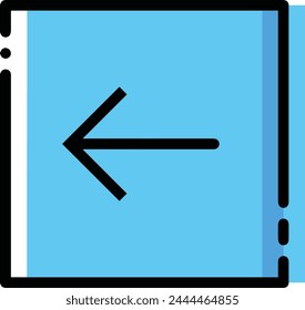 Arrow icon symbol vector image with color for element design