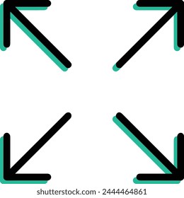 Símbolo de flecha Imagen de Vector con color para el diseño de elementos