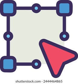 Arrow icon symbol vector image with color for element design