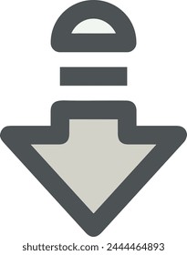 Arrow icon symbol vector image with color for element design