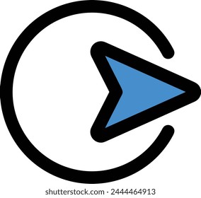 Pfeilsymbol Symbol Vektorgrafik Bild mit Farbe für Elementdesign