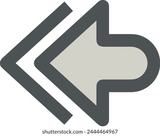 Arrow icon symbol vector image with color for element design