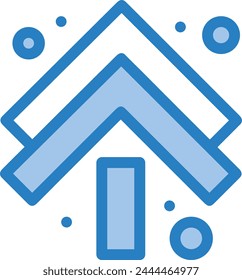 Arrow icon symbol vector image with color for element design