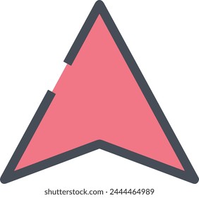 Arrow icon symbol vector image with color for element design