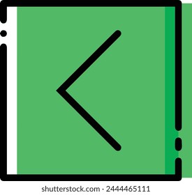 Arrow icon symbol vector image with color for element design