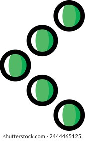 Símbolo de flecha Imagen de Vector con color para el diseño de elementos