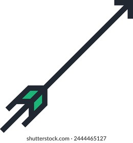 Arrow icon symbol vector image with color for element design