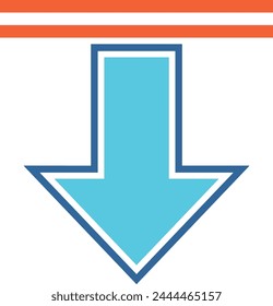 Arrow icon symbol vector image with color for element design