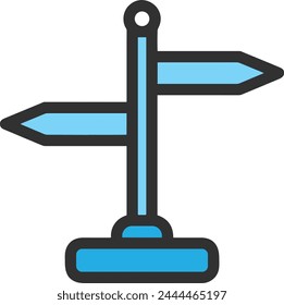 Arrow icon symbol vector image with color for element design