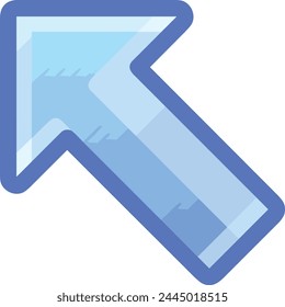 Arrow icon symbol vector image with color for element design