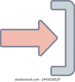 Símbolo de flecha Imagen de Vector con color para el diseño de elementos
