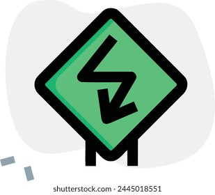 Arrow icon symbol vector image with color for element design