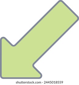 Arrow icon symbol vector image with color for element design