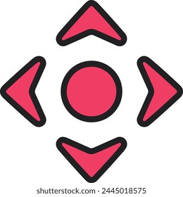 Símbolo de flecha Imagen de Vector con color para el diseño de elementos