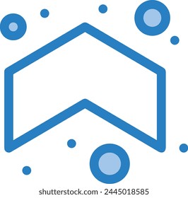 Arrow icon symbol vector image with color for element design
