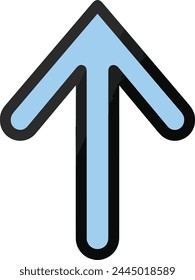 Arrow icon symbol vector image with color for element design