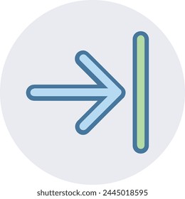 Símbolo de flecha Imagen de Vector con color para el diseño de elementos
