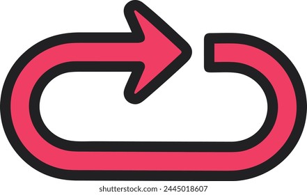 Arrow icon symbol vector image with color for element design