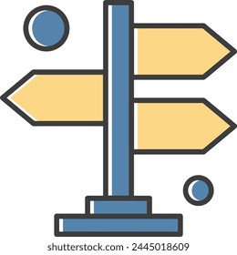 Símbolo de flecha Imagen de Vector con color para el diseño de elementos