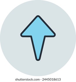 Arrow icon symbol vector image with color for element design