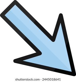 Arrow icon symbol vector image with color for element design