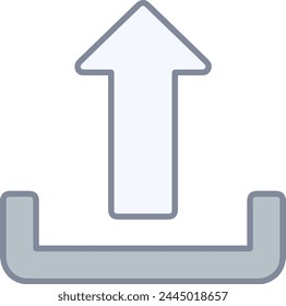 Arrow icon symbol vector image with color for element design