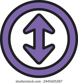 Arrow icon symbol vector image with color for element design