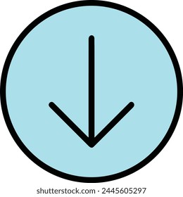 Pfeilsymbol Symbol Vektorgrafik Bild mit Farbe für Elementdesign