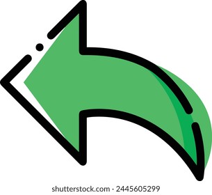 Pfeilsymbol Symbol Vektorgrafik Bild mit Farbe für Elementdesign