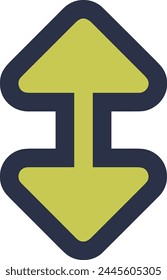 Arrow icon symbol vector image with color for element design