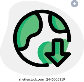 Arrow icon symbol vector image with color for element design