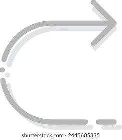 Arrow icon symbol vector image with color for element design