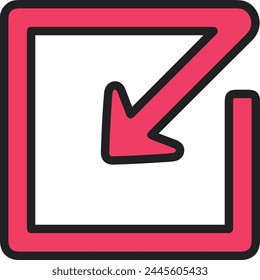 Arrow icon symbol vector image with color for element design