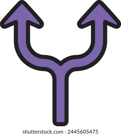 Arrow icon symbol vector image with color for element design