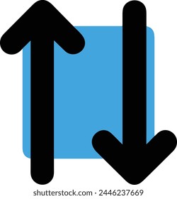 Arrow icon symbol vector image with color for element design