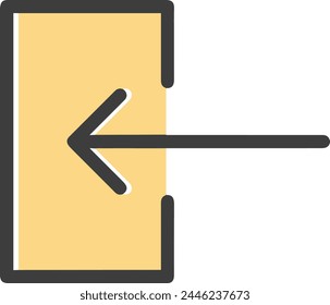 Arrow icon symbol vector image with color for element design