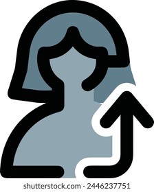 Arrow icon symbol vector image with color for element design