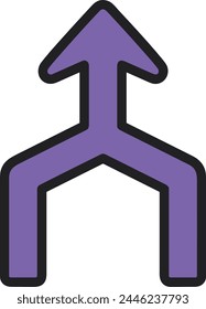 Arrow icon symbol vector image with color for element design