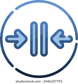 Arrow icon symbol vector image with color for element design