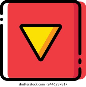 Arrow icon symbol vector image with color for element design