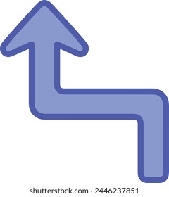 Arrow icon symbol vector image with color for element design