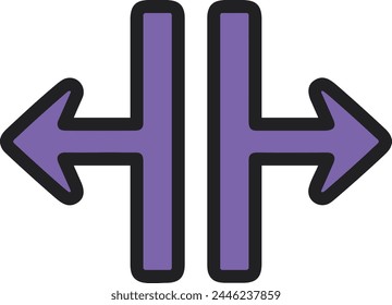 Arrow icon symbol vector image with color for element design