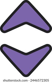 Símbolo de flecha Imagen de Vector con color para el diseño de elementos